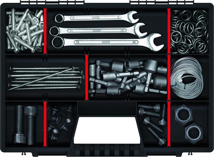 Produktbild Prosperplast KISTENBERG ORGANIZER NARZĘDZIOWY NOR16, 65x290x390mm CZERWONY