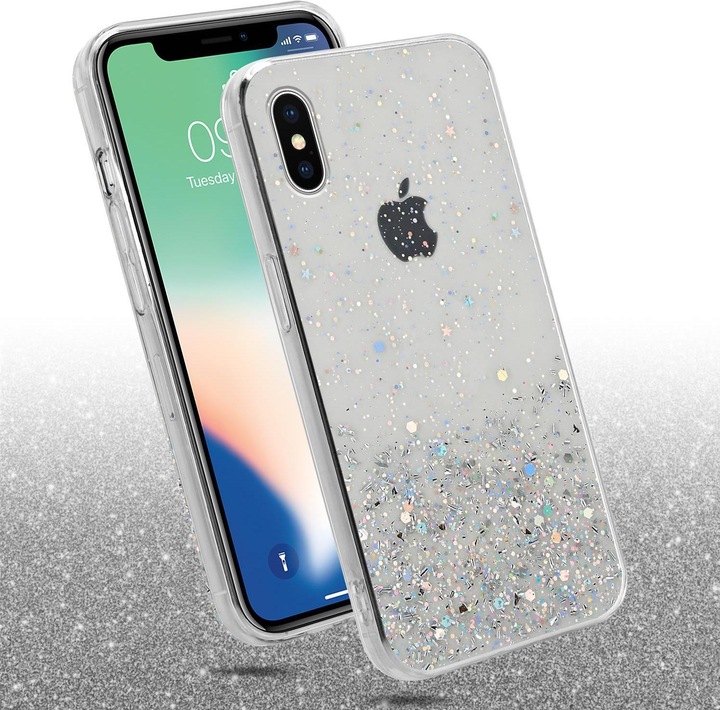 Actual product image Cadorabo TPU cover sparkling glitter (Apple iPhone X)