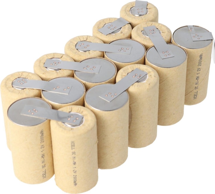 Immagine prodotto AccuCell Batteria per utensili senza alloggiamento per l'auto-installazione (15 pz., 2000 mAh, Accumulatore di carica elettrica)