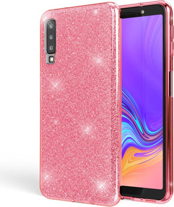 Immagine prodotto Nalia Coperchio del telefono cellulare Glitter (Samsung Galaxy A7 (2018))