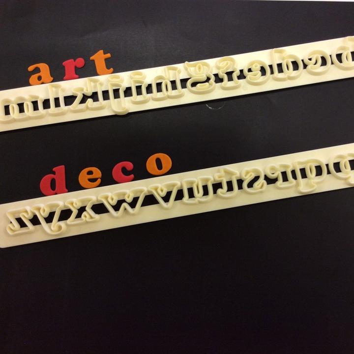 Produktbild Sugarcraft Art Deco Lower Case