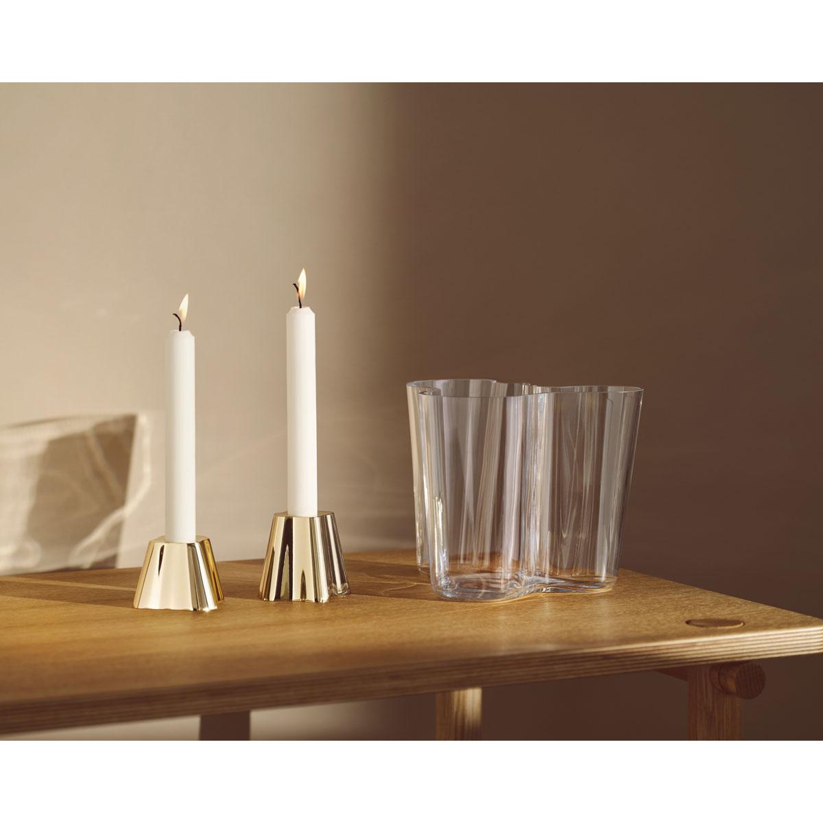Thumbnail - Iittala, Kerzenständer, Aalto Kerzenhalter messing (Ø 8 x 5 cm)
