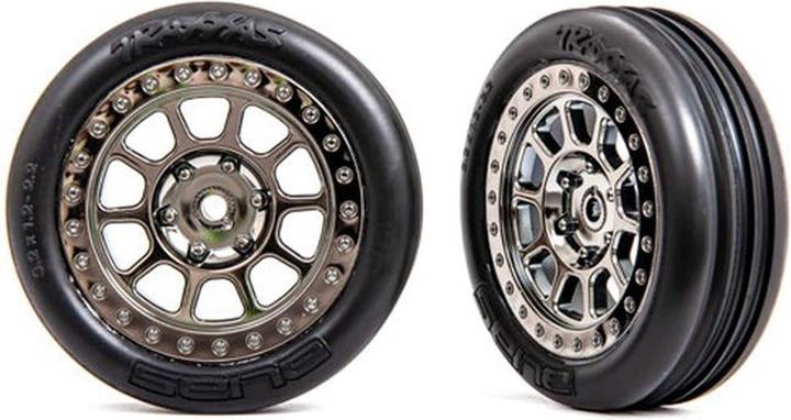Actual product image Traxxas Alias Tyres On Rim Bandit 2.2 Black-Chrome Vo Medium (2)