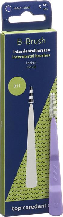 Actual product image Top Caredent B11 IDBG-VK Interdentalbürste violett konisch >2.4mm (5 x)