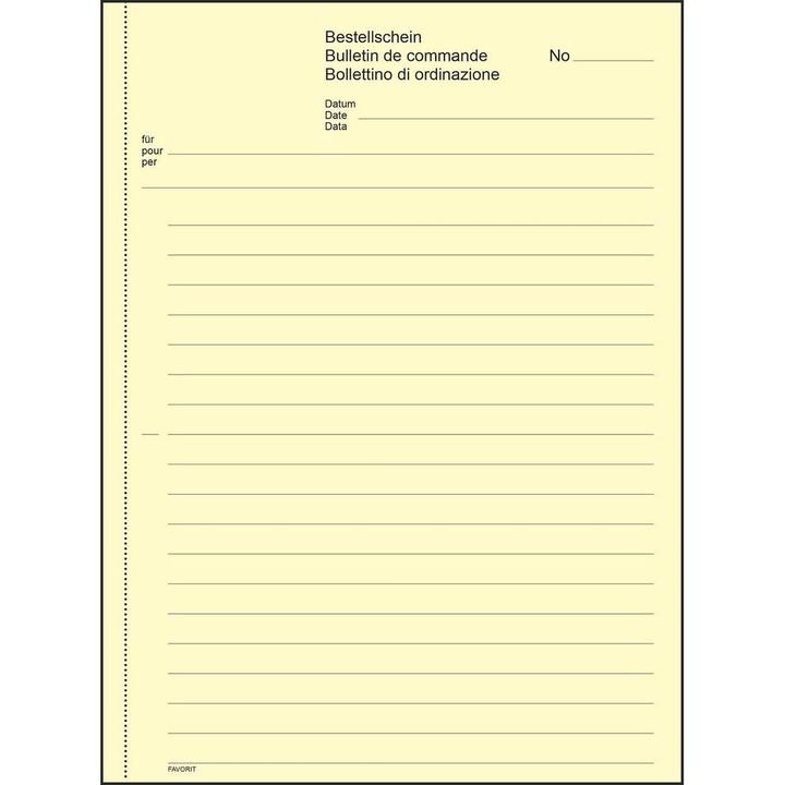 Produktbild Favorit Durchschreibebuch Bestellscheine mit Selbstdurchschreibepapier (100x)
