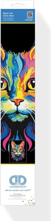 Actual product image Diamond Dotz Diamond Painting Neon Katze