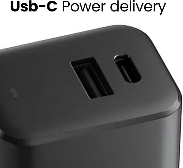 Actual product image Native Union Fast GaN Charger Schnellladegerät schwarz / 1x USB-C / 1x USB-A / 45W (45 W, 2 ports)