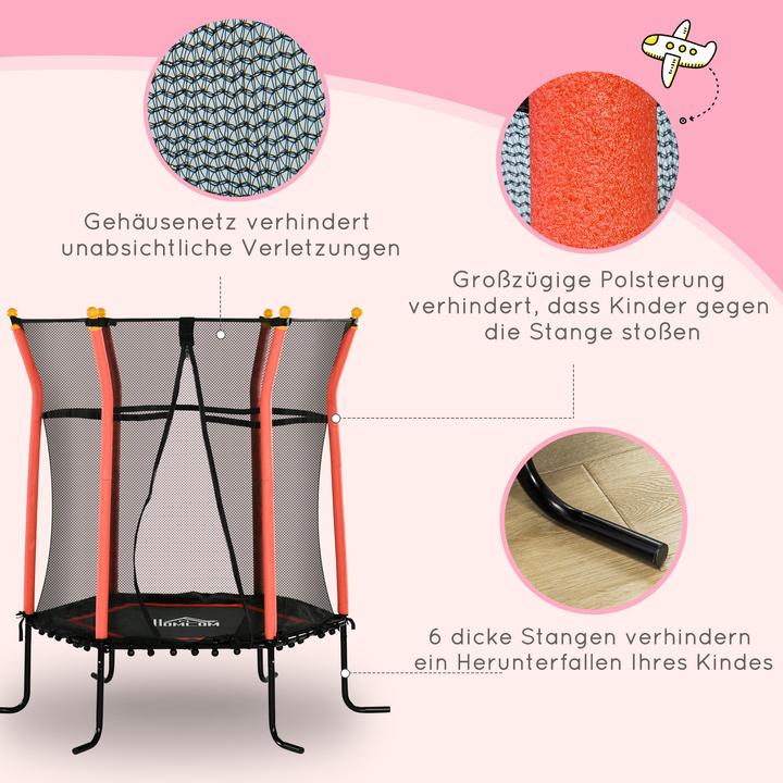 Actual product image Homcom Trampoline with safety net (162 cm)