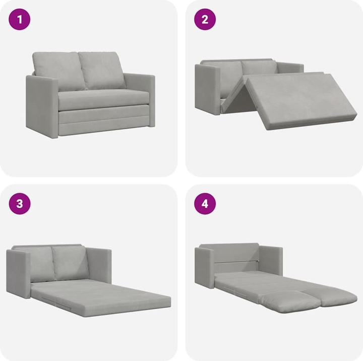 Produktbild vidaXL Bodensofa mit Schlaffunktion (2-Sitzer)