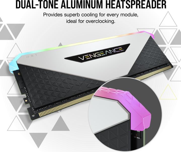 Image du produit Corsair Vengeance RGB RT (4 x 8GB, 3600 MHz, RAM DDR4, DIMM)