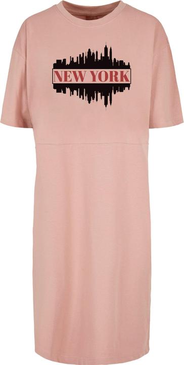 Merchcode Ladies New York Organic Oversized Slit Tee Dress - 118833 (L)