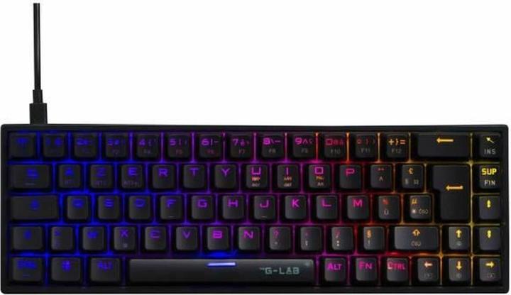 Produktbild The G-Lab Keyz Titanium 65% RGB/Filaire/Blanc (CH)