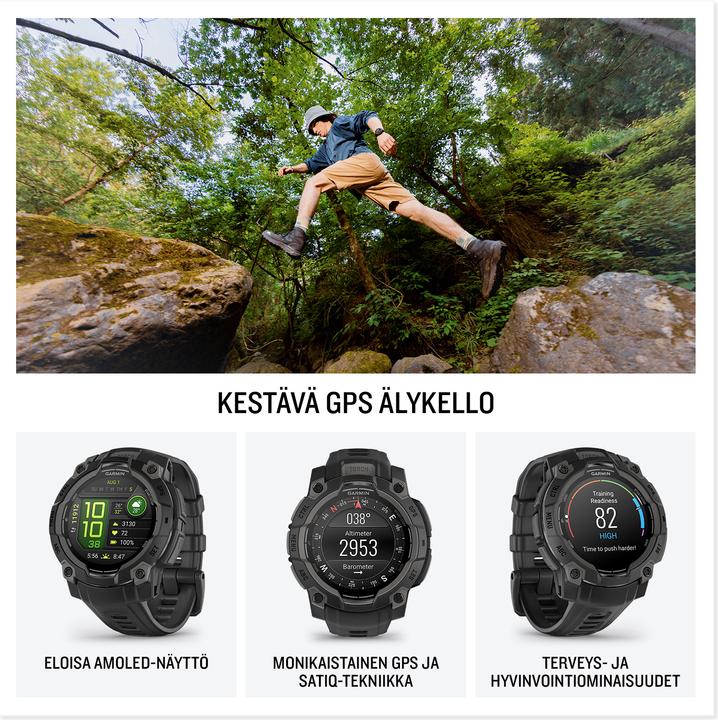 Actual product image Garmin Instinct 3 AMOLED 45mm (45 mm, WLAN only)