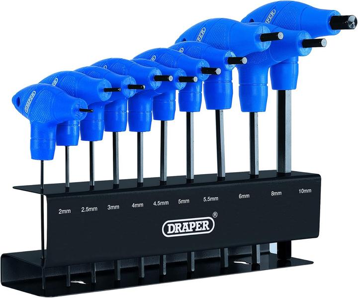 Actual product image Draper T-handle hexagon socket tool set