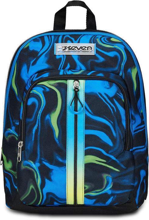 Actual product image Seven Adavanced Detach School Backpack Black Blue (35 l)