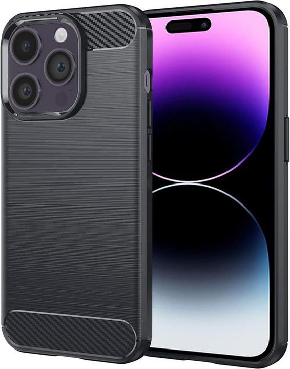 Produktbild Techsuit - Carbon Silicone - iPhone 14 Pro Max - Black (Apple iPhone 14 Pro Max)