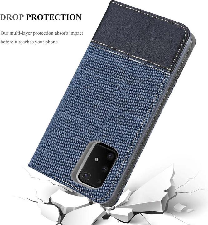 Produktbild Cadorabo Book Jeans Optik Cover (Samsung Galaxy A91)