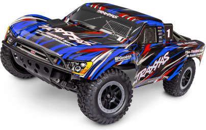 Traxxas SC.TRUCK SLASH HD 1:10 2WD EP RTR BLUE BL-2s BRUSHLESS SANS chargeur et SANS accu (RTR Ready-to-Run)