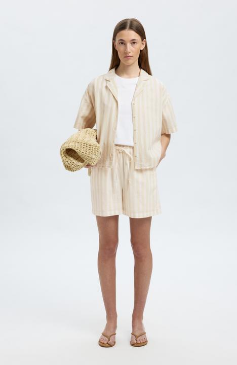 Produktbild Selected Mid Waist Shorts aus Leinengemisch (42)