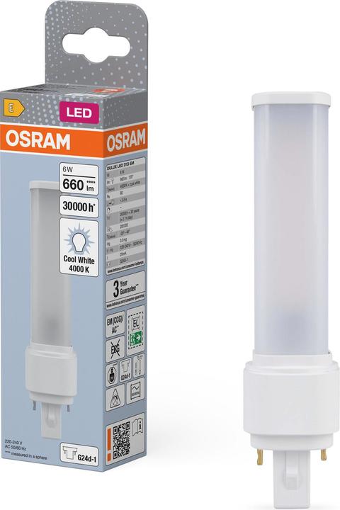 Actual product image Osram Dulux (G24d-1, 6 W, 660 lm, 1 x, E)