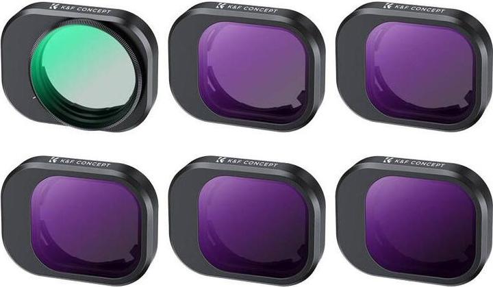 Actual product image K&F Concept Filters CPL&ND (8/16/32/64/128) Kit for DJI Mini 4 Pro (Drone filters, DJI Mini 4 Pro)