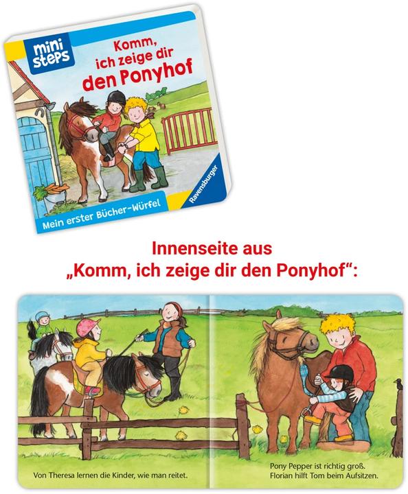Produktbild Ravensburger ministeps: Mein erster Bücher-Würfel: Kita, Zoo und Feuerwehr (Bücher-Set) (Deutsch, Martina Kohl, Ina Milk, 2023)
