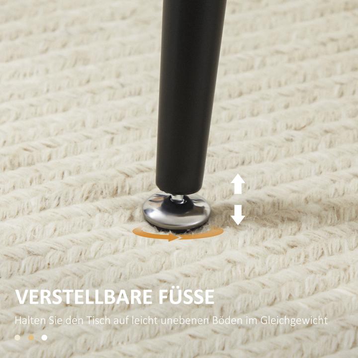 Produktbild Homcom Esstisch mit Stahlbeinen