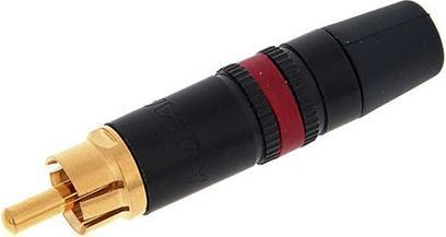 Produktbild Neutrik Cinchstecker (Rca) - Vergoldete Kontakte - Roter Markierungsring