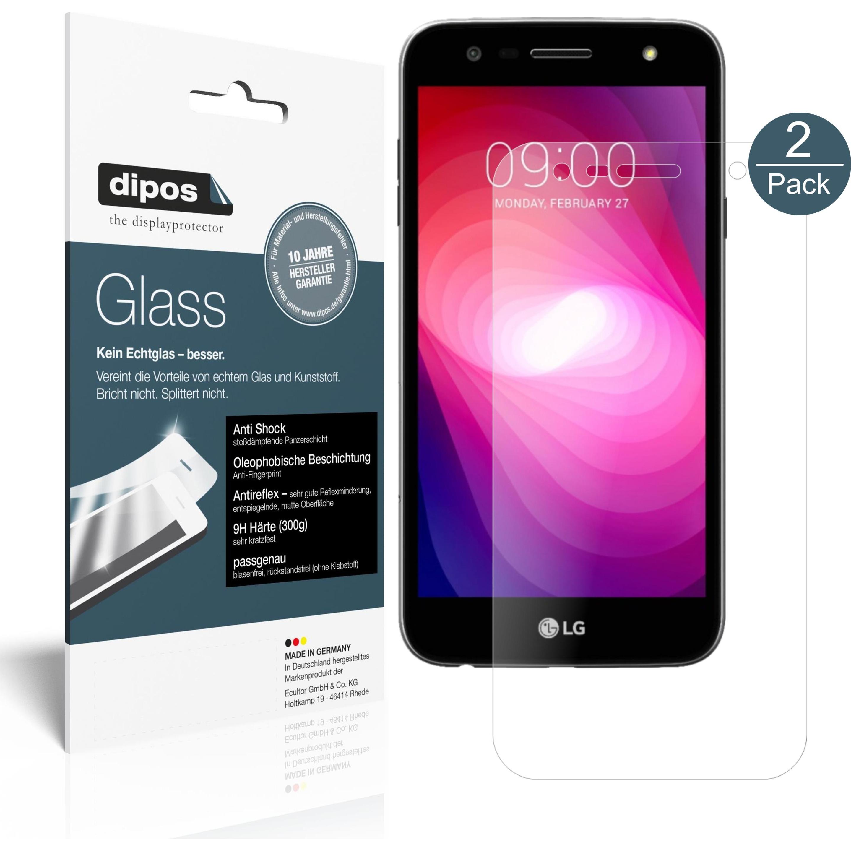 Dipos Displayschutz Anti-Shock (1 Stück, LG X Power 2), Smartphone Schutzfolie, Transparent