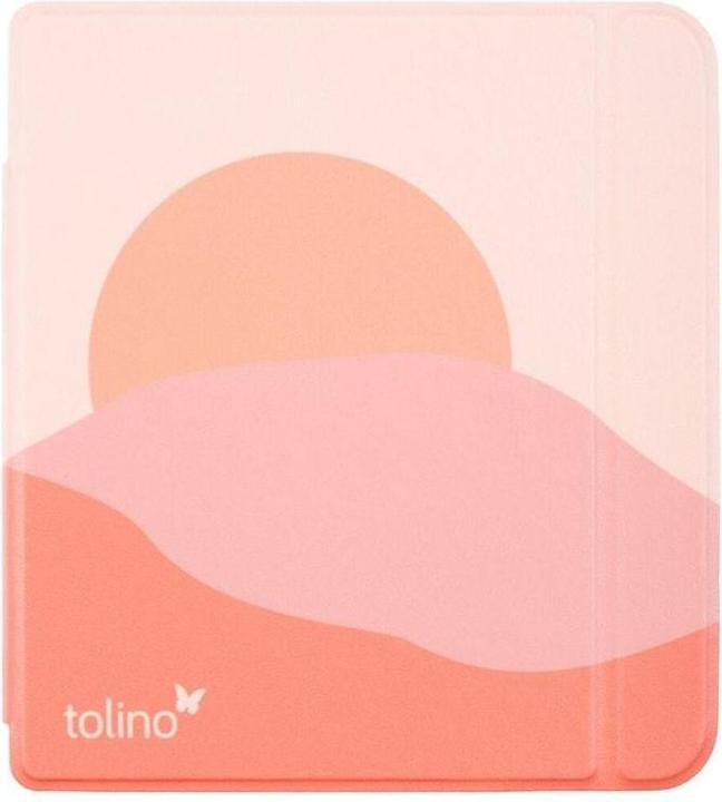 tolino vision color, Schutztasche in Lederoptik (Motiv:sunset) (Tolino Vision Color)