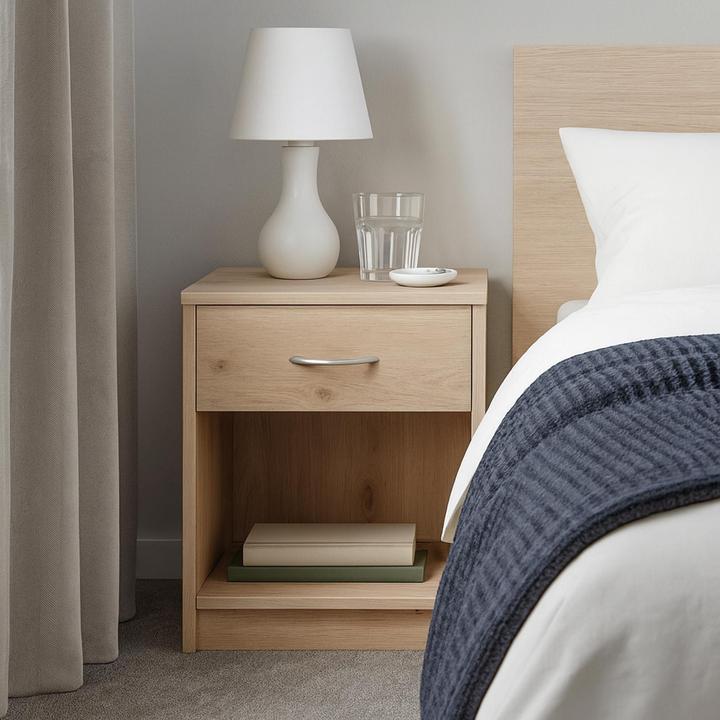 Produktbild HTI-Line Nachtschrank Nina mit Schublade (40 x 35 x 50 cm)