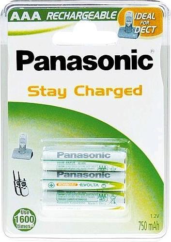 Productafbeelding Panasonic Oplaadbare DECT (3 Pcs., AAA, 750 mAh)