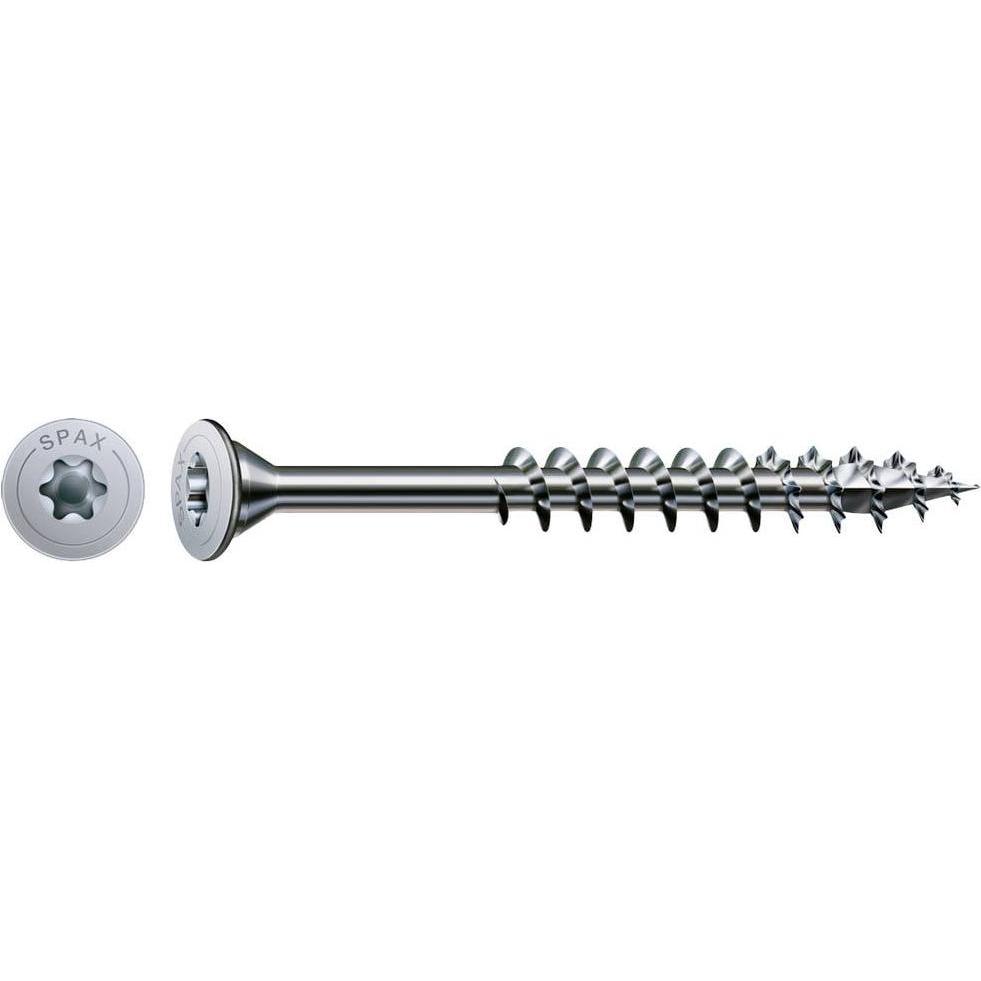 Spax, Schrauben, Tellerkopfschraube flach 5,0 x 77 mm 150 Stk. ( 0251010500775 ) Teilgewinde Torx T-STAR plus (150 Schra...