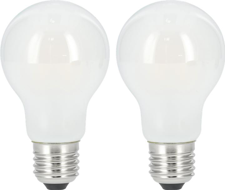 Produktbild Xavax LED-Filament, E27, 806lm ersetzt 60W, Glühlampe, Matt, Warmweiss, 2 Stück (E27, 6.50 W, 806 lm, 2 x, E)