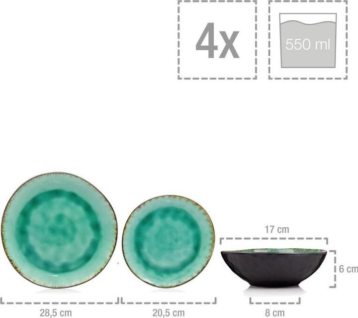 Actual product image Sänger Geschirr Tafelservice Palm Beach (12 pcs.)