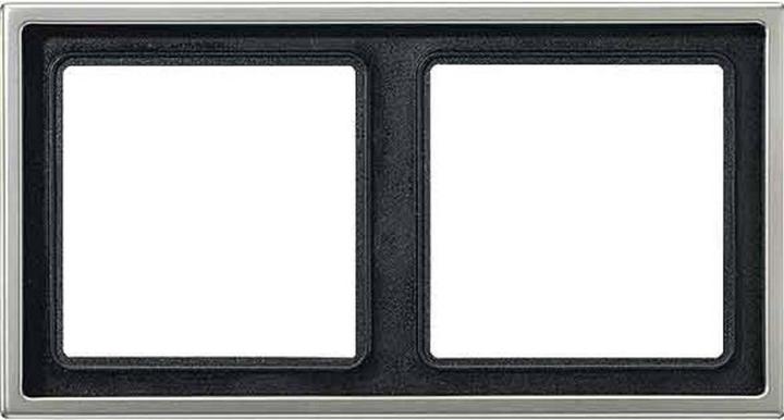 Image du produit JUNG Cadre 2 prises en acier inoxydable