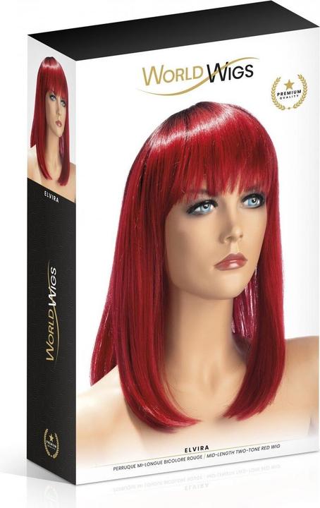 Actual product image World Wigs Perruque Elvira rouge -