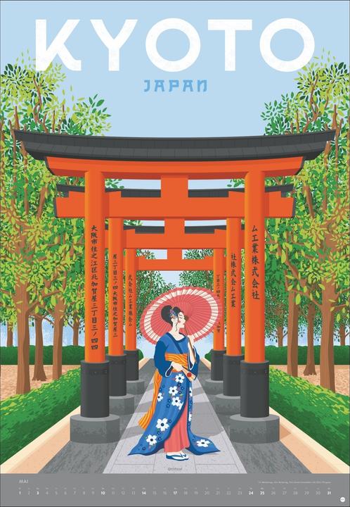 Produktbild Travel the World Posterkalender 2026