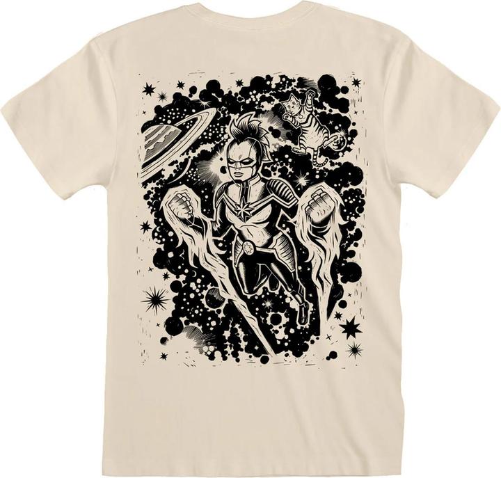 Produktbild Captain Marvel Linocut TShirt Erwachsene (L)