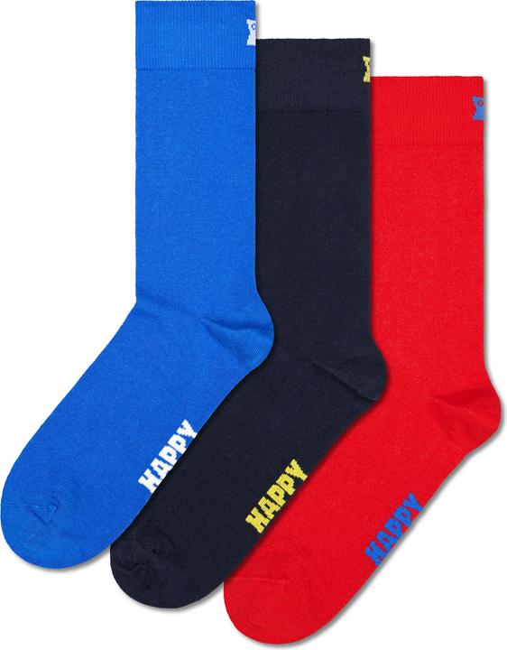 Happy Socks Solid (Lot de 3, 41 - 46)