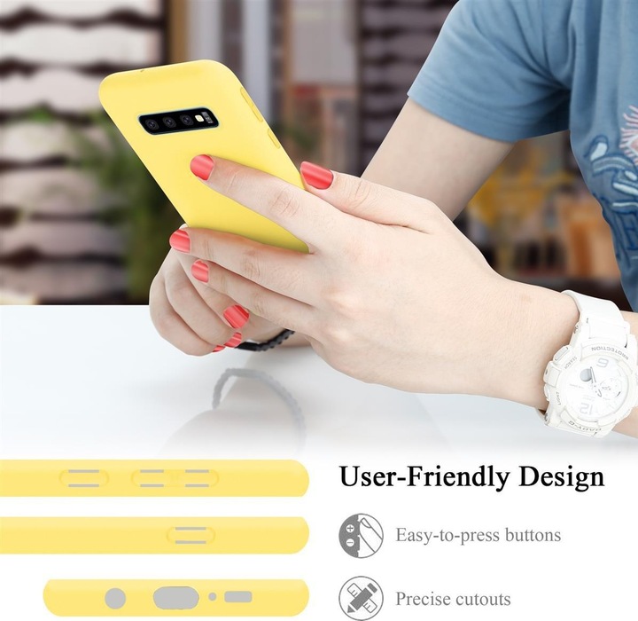Actual product image Cadorabo TPU Liquid Silicone Case Cover (Samsung Galaxy S10+)