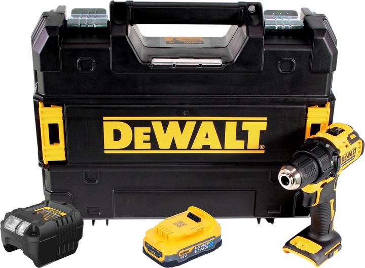 Produktbild DeWalt DCD 708 E1T Akku Bohrschrauber 18 V 65 Nm Brushless + 1x Powerstack Akku 1,7 Ah + Ladegerät (Akkubetrieb)