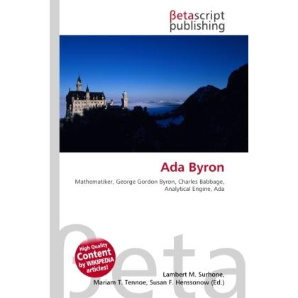 Ada Byron, Fachbücher