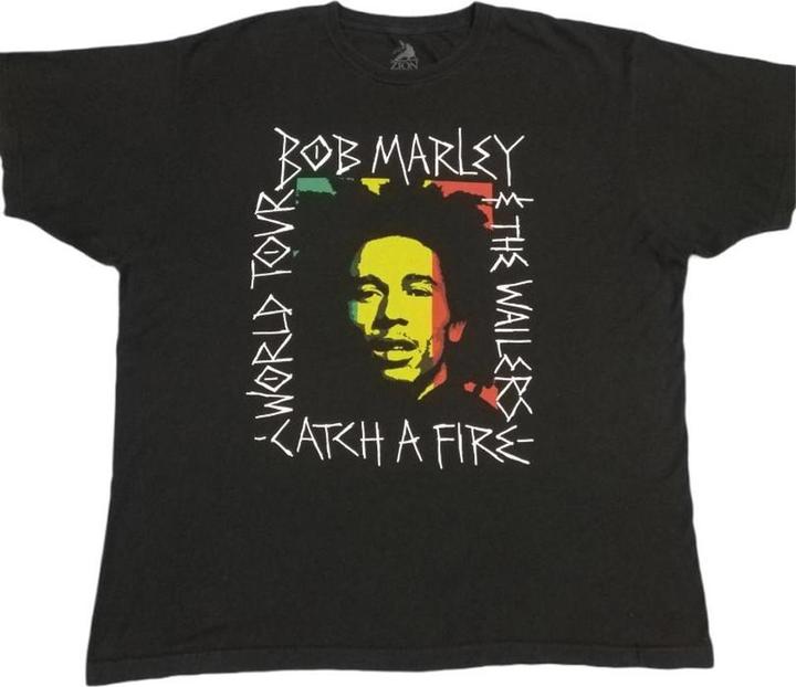 Produktbild Bob Marley Rasta Scratch TShirt (L)