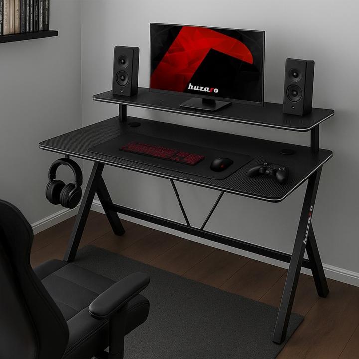 Produktbild Hero Biurko gamingowe Huzaro 1.9 Black