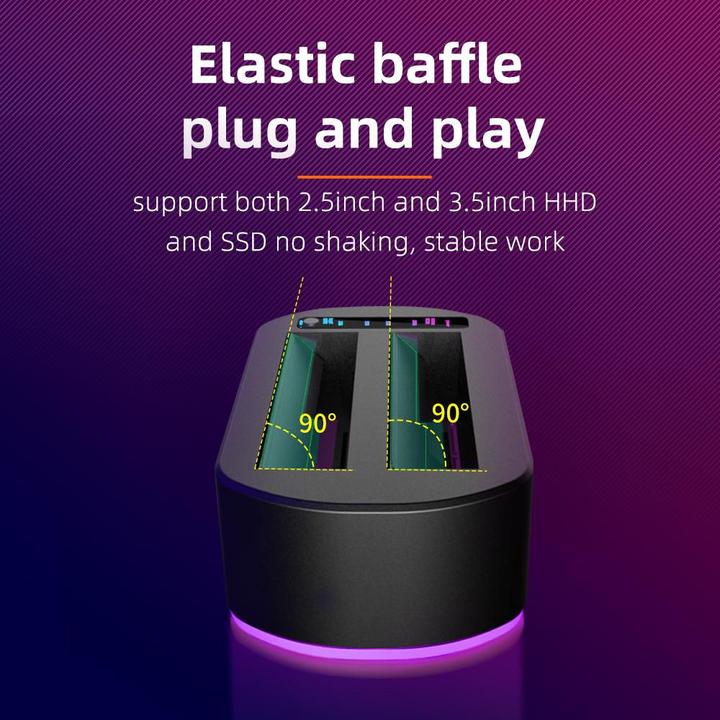 Actual product image CoreParts USB3.0 dual bay HDD clone