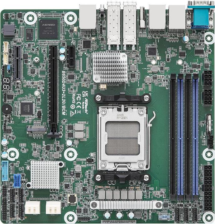 Produktbild AsRock Mainboard B650D4U3-2L2Q/BCM micro-ATX Sockel AM5 Single (mATX)