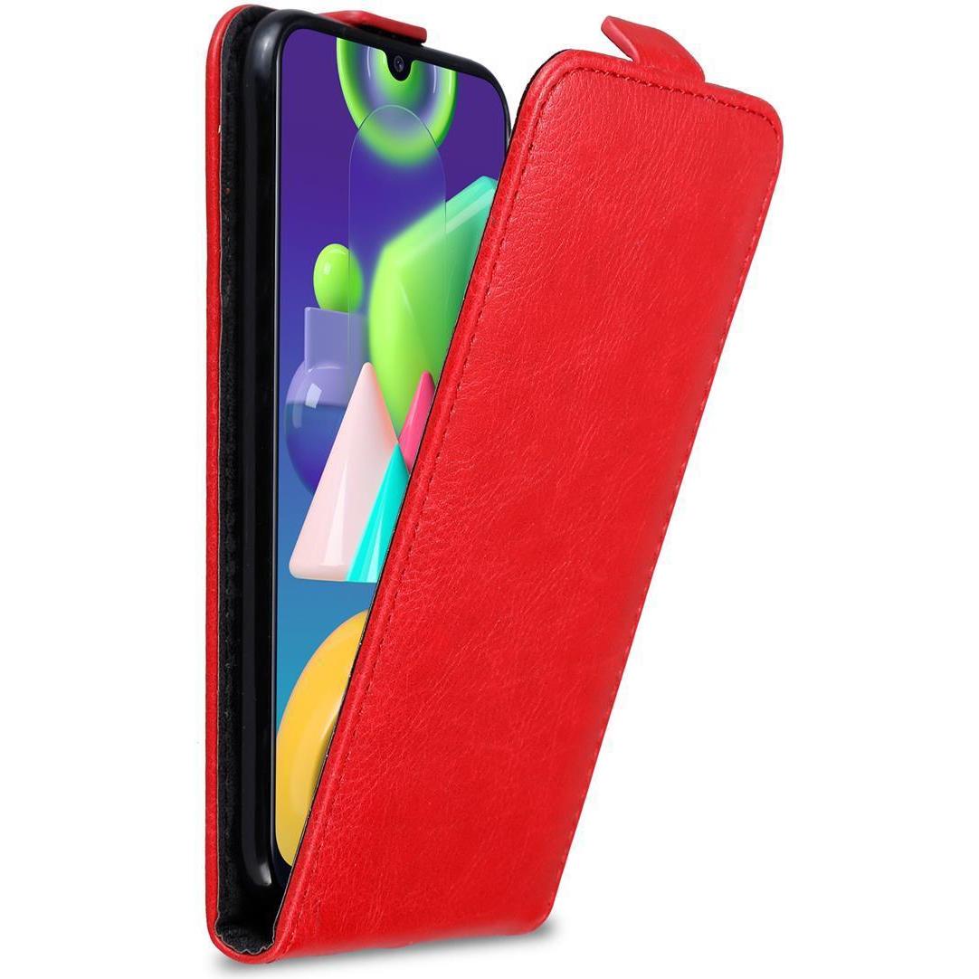 Cadorabo Flip wie Invis Cover (Samsung Galaxy M31), Smartphone Hülle, Rot