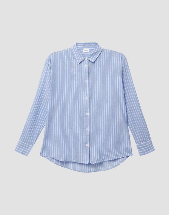 Immagine prodotto s.Oliver Bluse Leichtes Oversize-Baumwollhemd mit Streifen (170, 176)