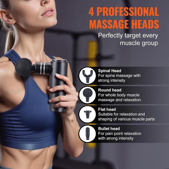 Actual product image Vevor Muscle Massage Gun (4 Steps, 360 min)